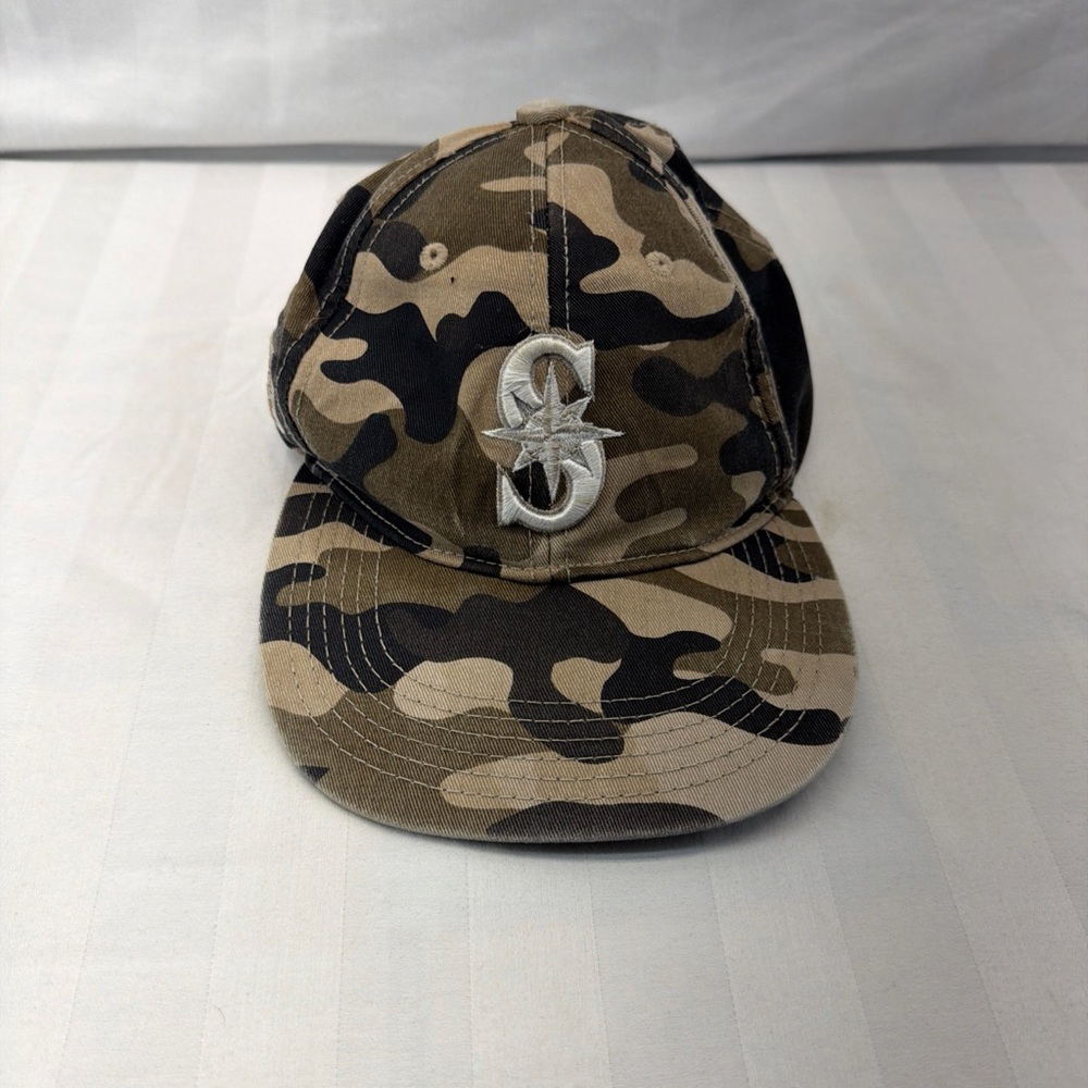 MLB Camo Kids Hat with Silver Logo